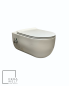 Preview: VOKHA Rimmless Design Hänge-WC(Bidet-taharet Funktion) Weiß Toillette Mit Heiß-/Kaltwasser Armatur